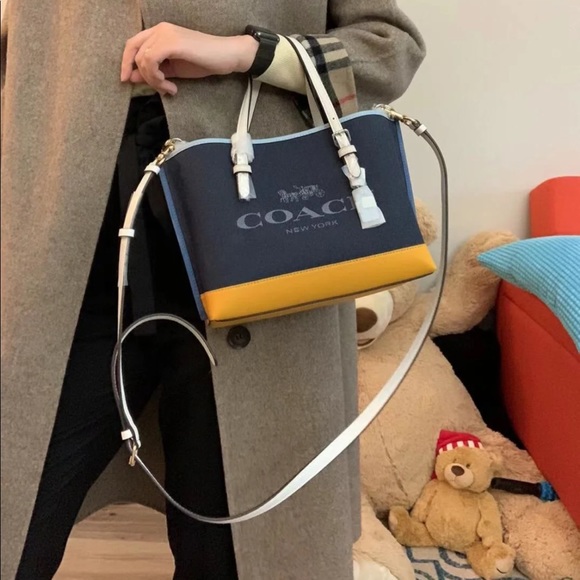 Coach mollie tote 25 in colorblock - Picture 7 of 9